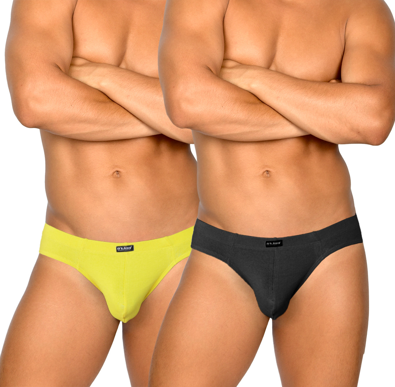 Boxer for men 2Pack Black, Yellow Byjou Underwear B2PMX003