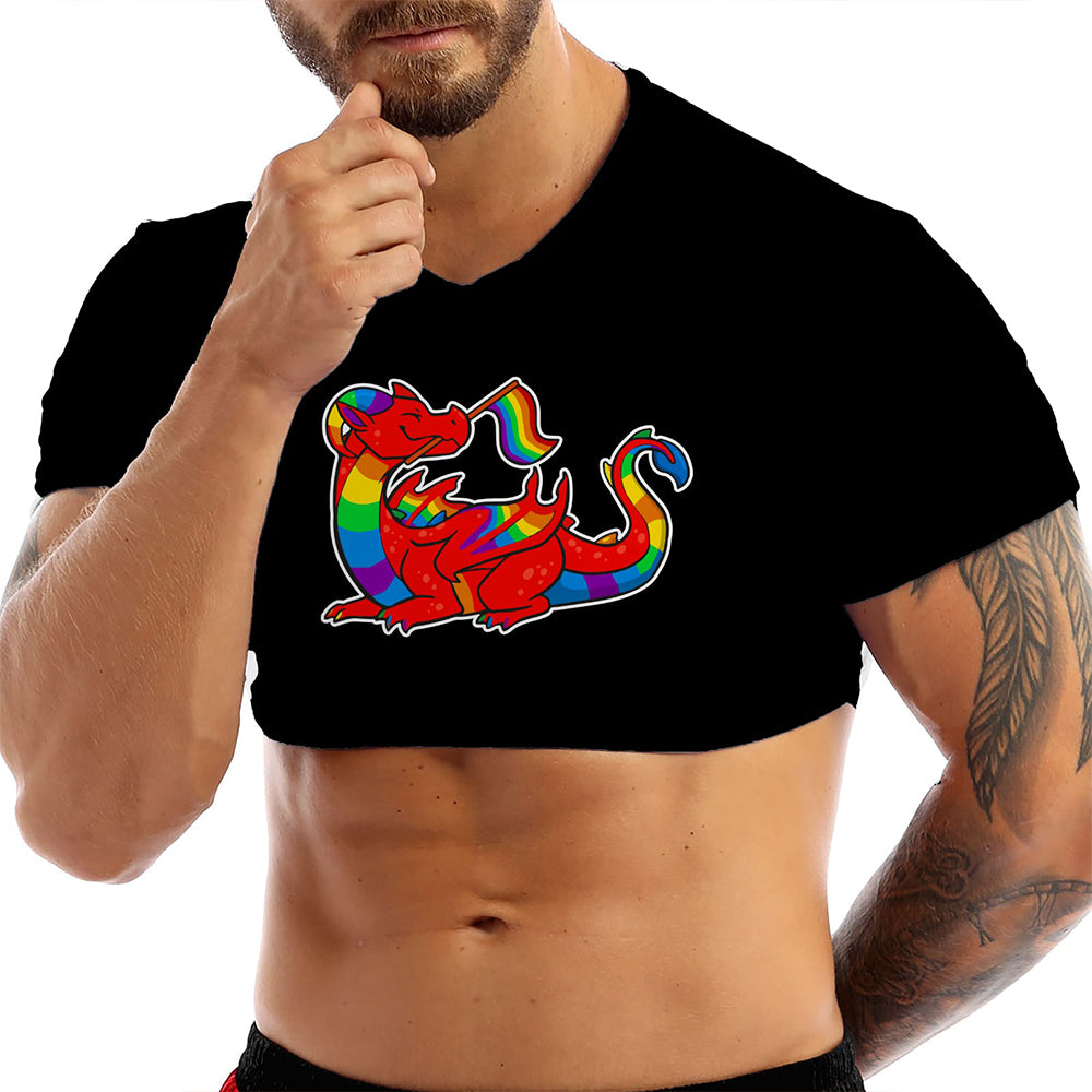 CropTop T-Shirt Men s Pride Collections Byjou T-Shirt Summer BPRMX103