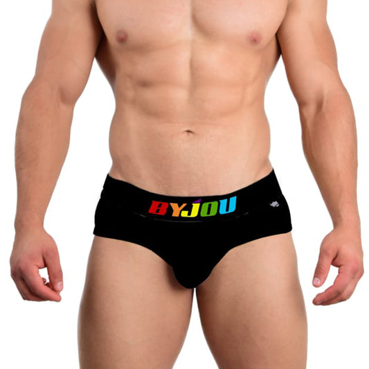 Boxer Brief Men Pride Byjou Underwear Calzon Black BPRMX010