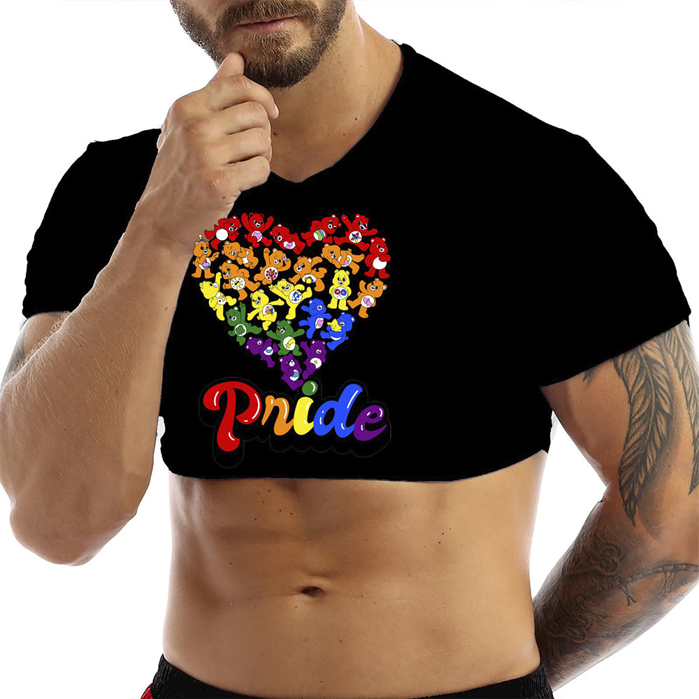 CropTop T-Shirt Men s Pride Collections Byjou T-Shirt Summer BPRMX104