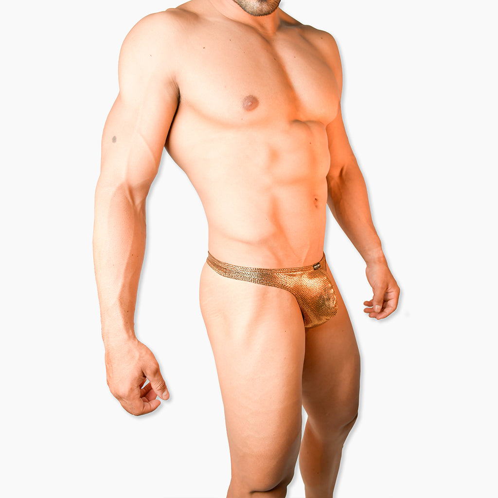 Boxer Men Thong Glitter Tanga Byjou Underwear Fantasy Copper Byjou THBCOB01