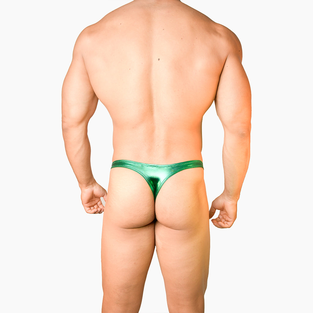 Boxer Men Thong Glitter Tanga Byjou Underwear Fantasy Green Byjou THVERLI01